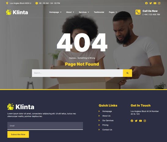 Klinta - Cleaning Services Elementor Template Kit