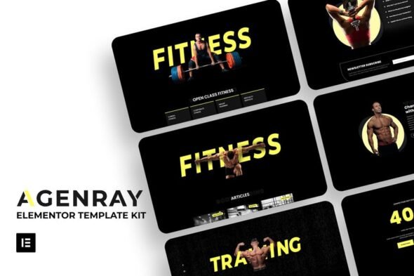 Agenray | Gym Elementor Template Kit