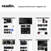Readin blog magazine elementor template kit