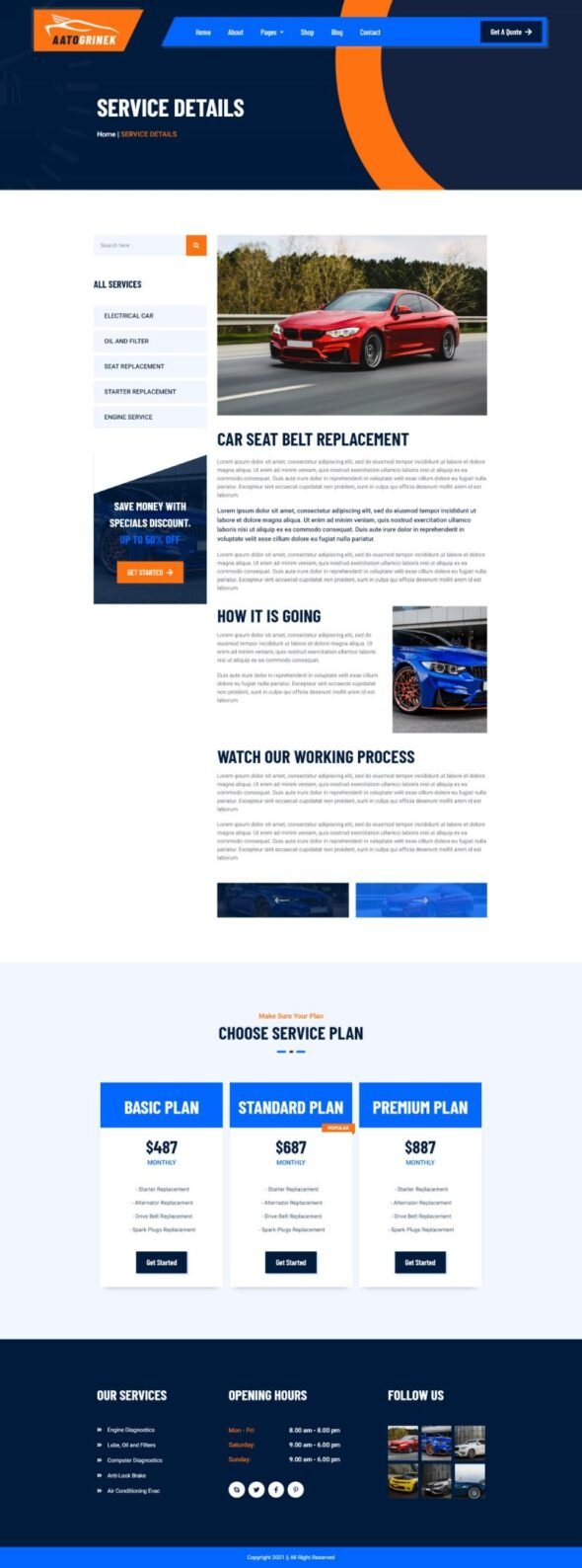 Auto Service & Car Repair Wordpress Elementor Template Kit
