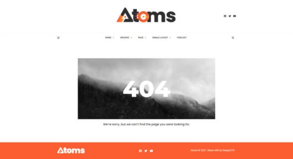 Atoms - Blog & Magazine Elementor Template Kit