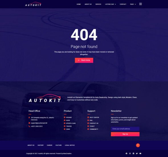 AutoKit - Auto Dealership & Car Listing Elementor Template Kit