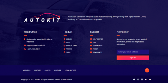 AutoKit - Auto Dealership & Car Listing Elementor Template Kit