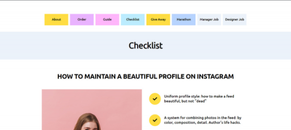 blogga instagram blogger elementor template kit