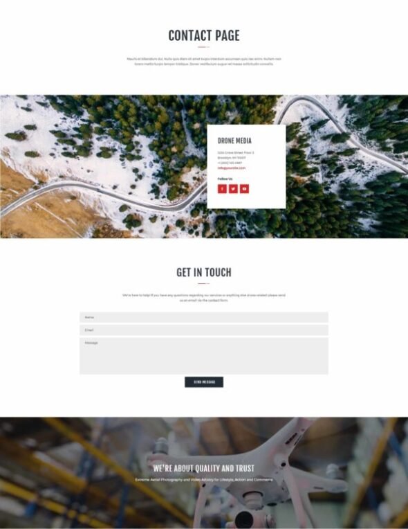 Drone Media | Aerial Photography & Videography WordPress Theme or Elementor Kit