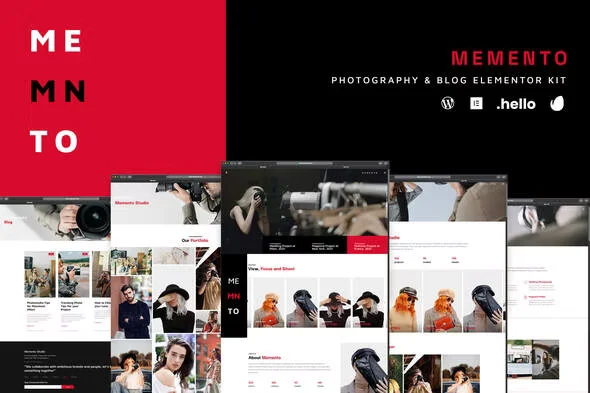 Memento - Photography & Blog Elementor Template Kit
