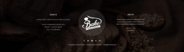 Bake - Bakery & Cake Elementor Template Kit