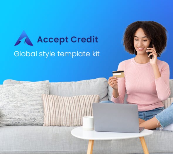 Accept Credit - Financial Services Elementor Template kit