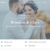 Brandon & Clara - Wedding Event Invitation Elementor Template Kit