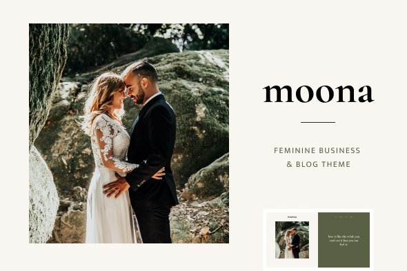 moona feminine business blog theme