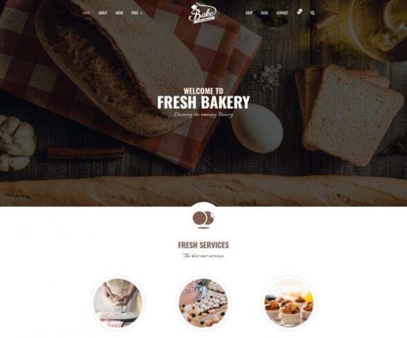 Bake - Bakery & Cake Elementor Template Kit