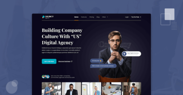 Digincy - Digital Marketing Agency Elementor Template Kit