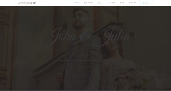 weddingkit invite gallery event elementor template