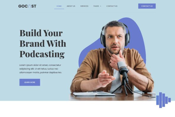 gocast podcast digital agency template kit