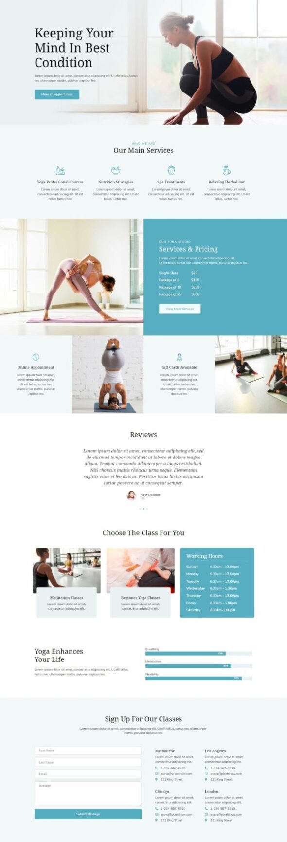 Asaya - Yoga & Meditation Elementor Kit
