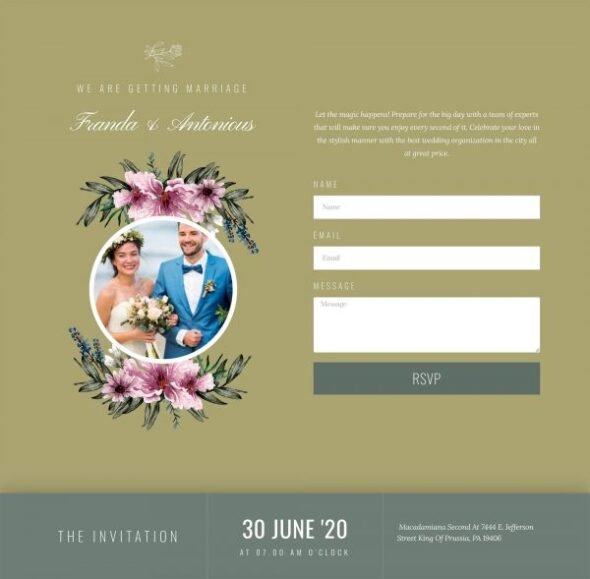 Couples wedding planner template kit