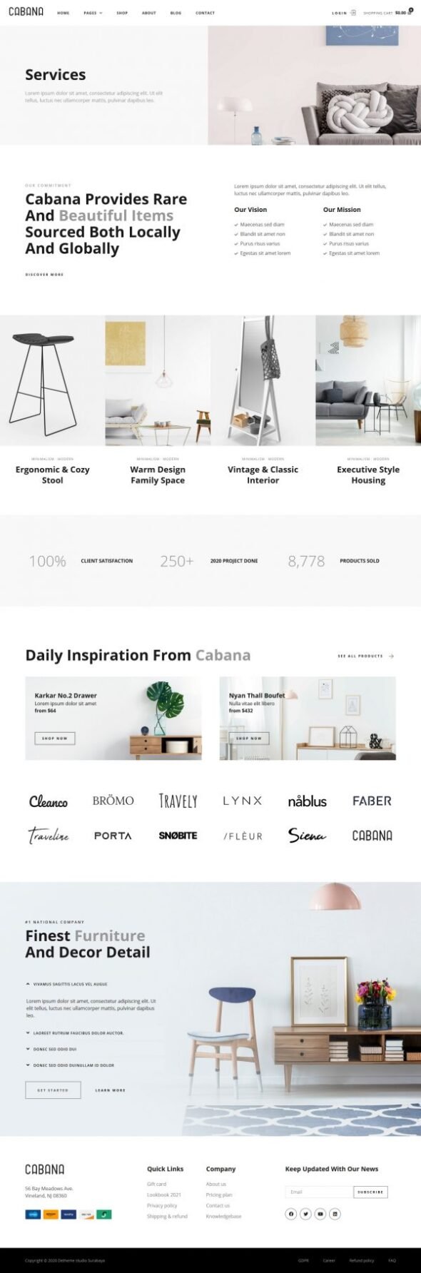 Cabana - Modern Furniture Shopify 2.0 Store