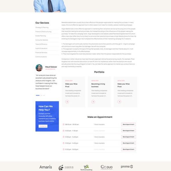 Azir | Finance Consulting Elementor Template Kit