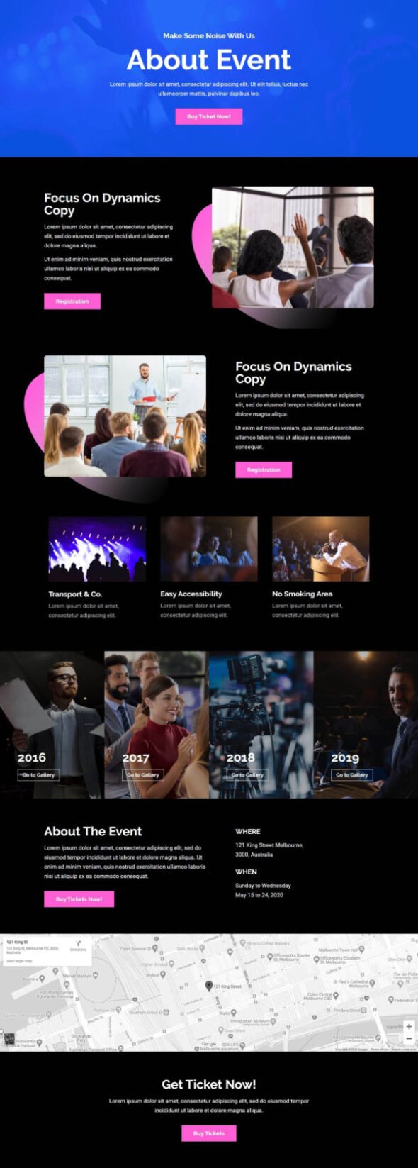 Eventico - Event & Conference Elementor Template Kit