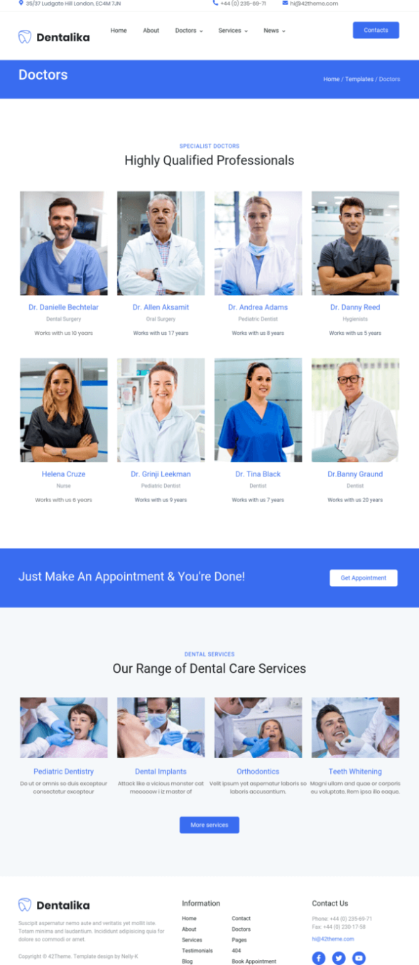 Dentalika — Dental Clinic & Medical Health Elementor Template Kit