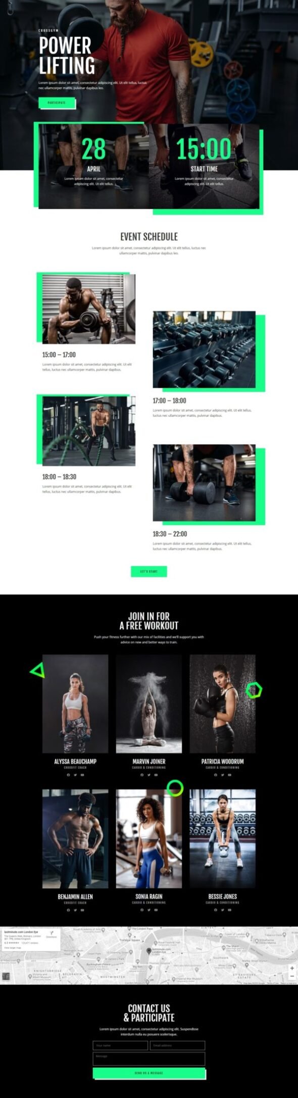 CrossGym - Gym & Fitness Elementor Template Kit