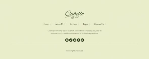 Cabello - Professional Stylist Elementor Template Kit
