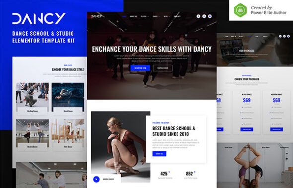 Dancy – Dance School & Studio Elementor Template Kit
