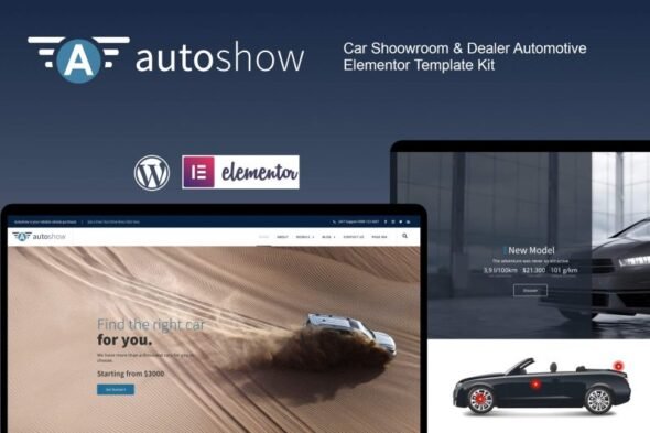 AutoShow - Car Shoowroom & Dealer Elementor Template Kit