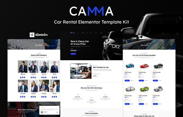 Camma - Car Rental Elementor Template Kit