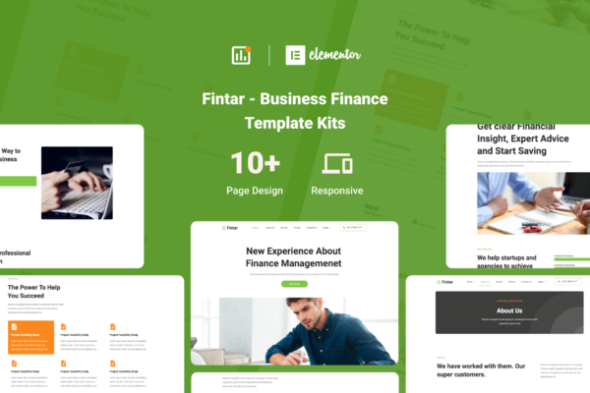 Fintar - Finance Management Elementor Template Kit