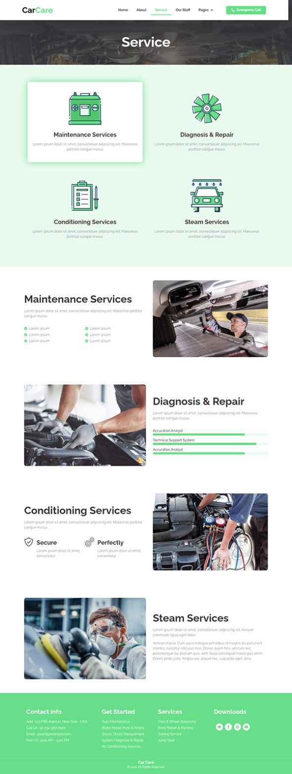 CarCare - Auto Service & Repair Elementor Template Kit