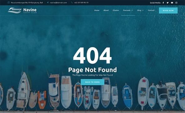 Navine – Yacht Club & Boat Rental Elementor Template Kit