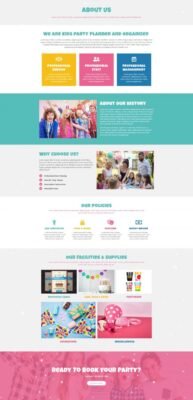 Partiez - Kids Party Planner Elementor Template Kit