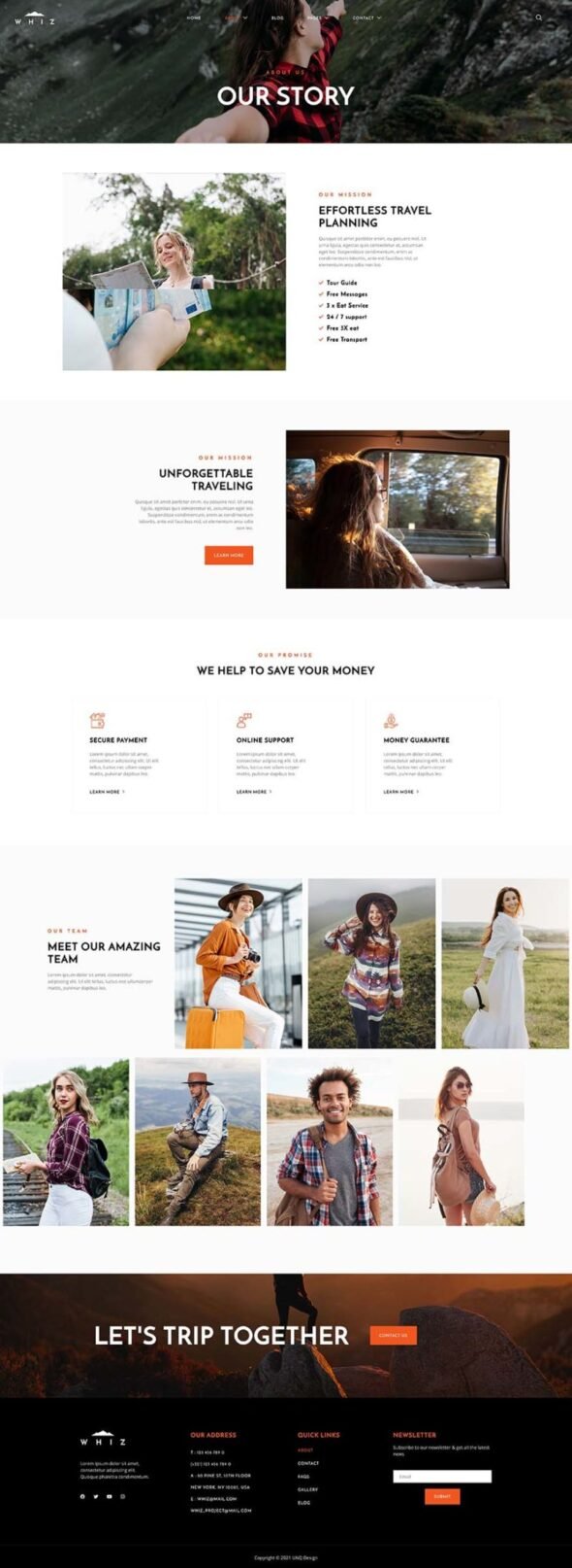 Whiz - Travel Agency Elementor Template Kit