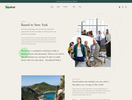 Sayahat - Travel Agency Elementor Template kit