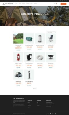 The Mounty | Hiking Campground & Children Camping WordPress Theme