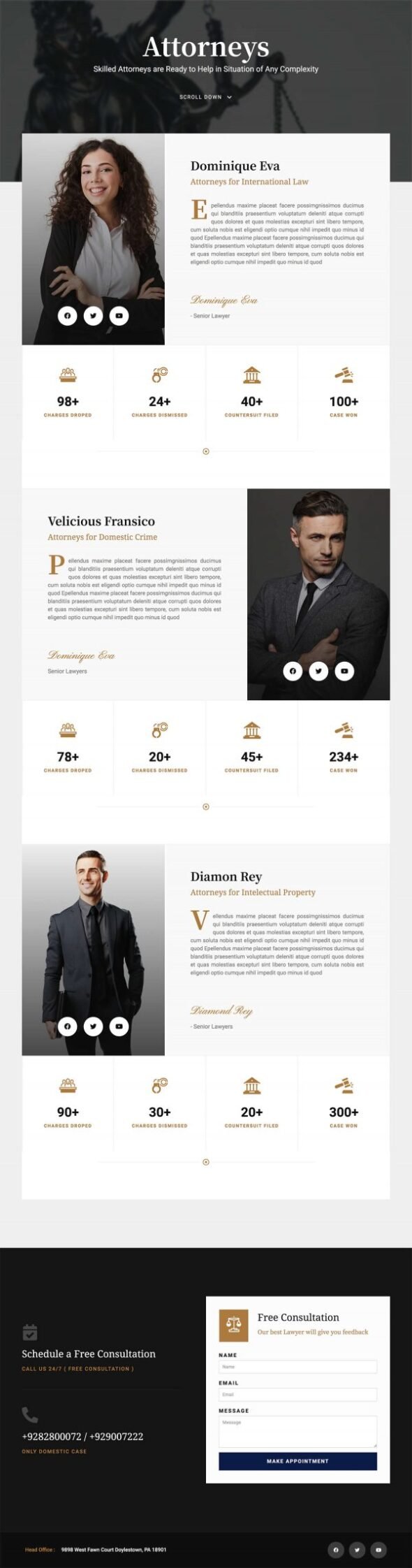 Legale - Lawyer & Law Firm Template Kit