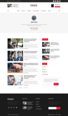 Oxary – News & Magazine Elementor Template Kit