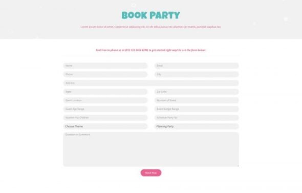 Partiez - Kids Party Planner Elementor Template Kit