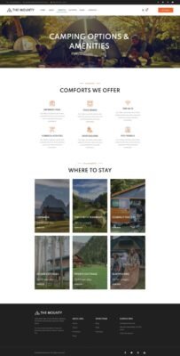 The Mounty | Hiking Campground & Children Camping WordPress Theme