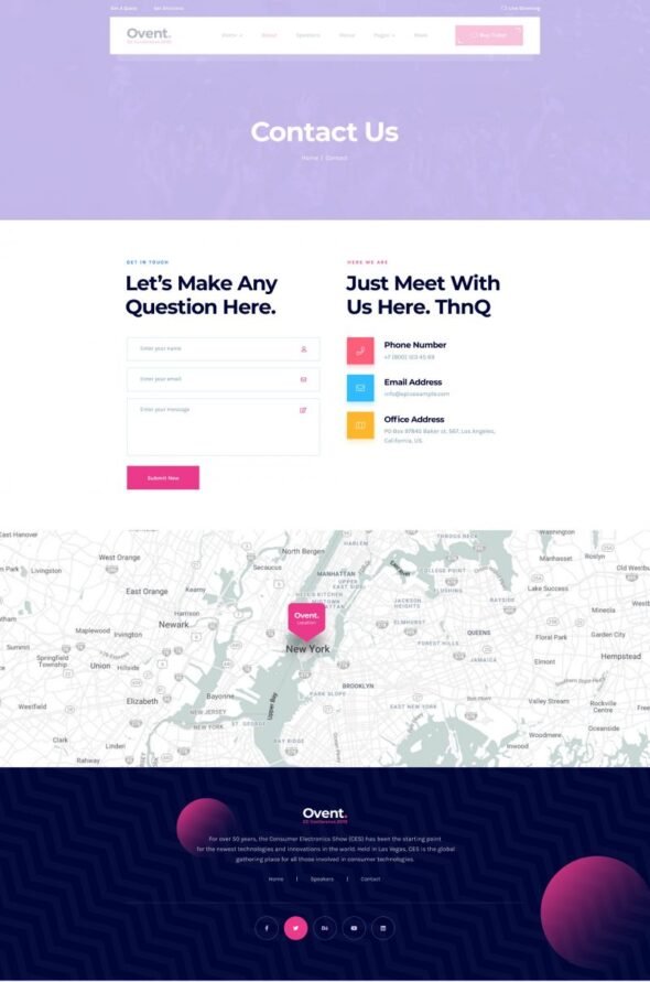 Ovent - Event Conference & Meetup Elementor Template Kit