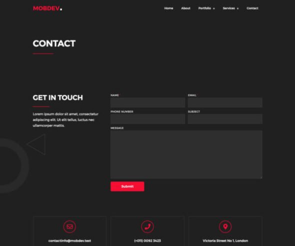 Mobdev - Creative Portfolio & Resume Elementor Template Kit