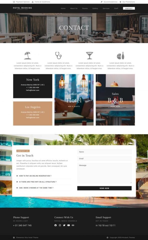 Nicdark Hotel Booking - Template Kit