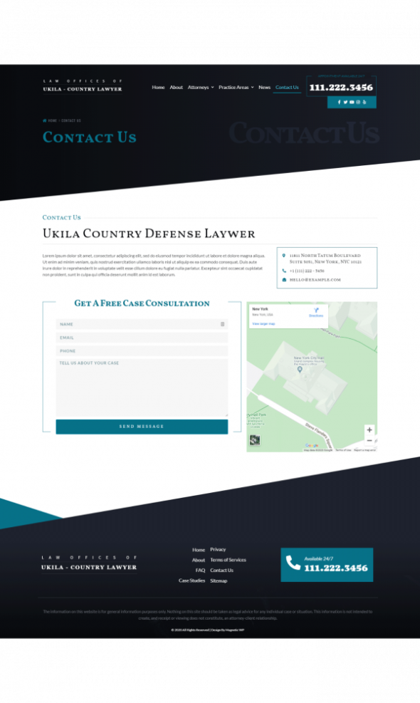 Ukila - Lawyer & Attorney Elementor Template Kit