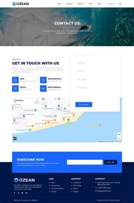 Ozean – Water Sports & Surfing Elementor Template Kit