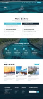 Navine – Yacht Club & Boat Rental Elementor Template Kit