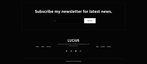 Lucius - Personal Portfolio Elementor Template Kit