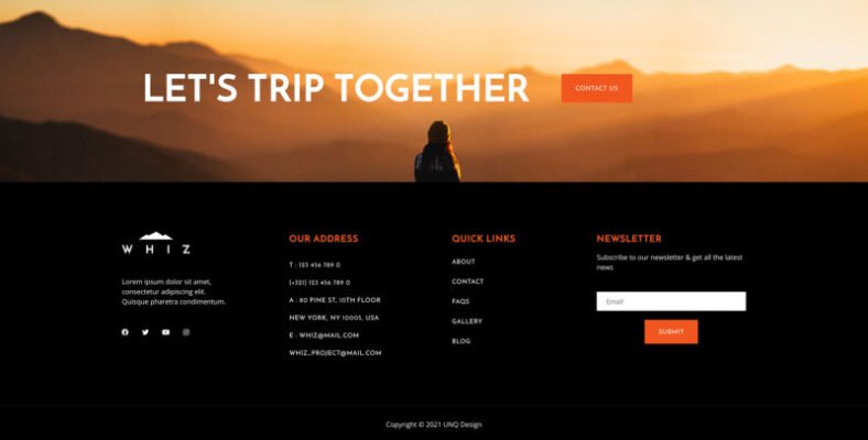 Whiz - Travel Agency Elementor Template Kit