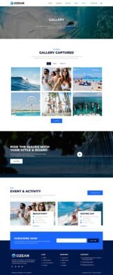 Ozean – Water Sports & Surfing Elementor Template Kit