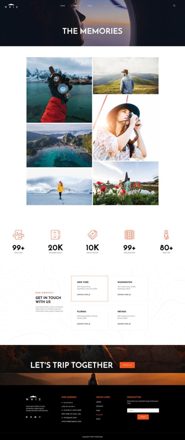 Whiz - Travel Agency Elementor Template Kit